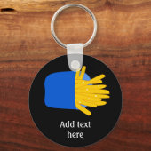 Deze afbeelding van de Franse Fries aanpassen Sleutelhanger (Voorkant)