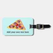 Deze afbeelding van Pizza Slice aanpassen Bagagelabel (Voorkant horizontaal)