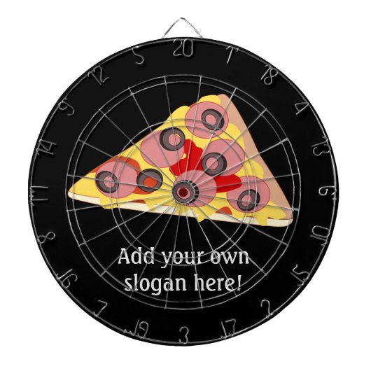 Deze afbeelding van Pizza Slice aanpassen Dartbord (Voorkant)