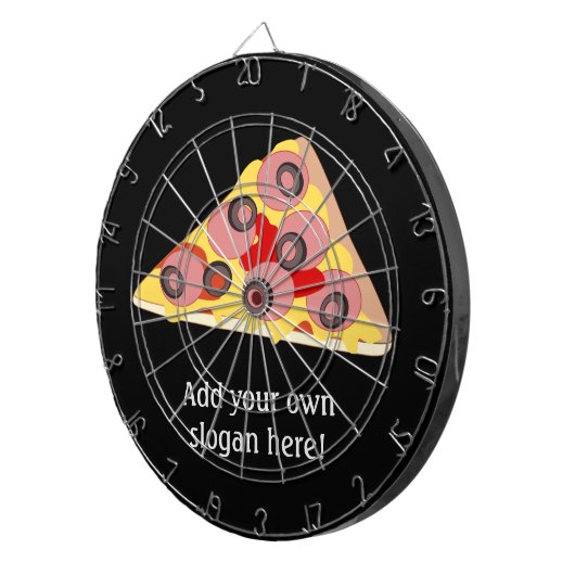 Deze afbeelding van Pizza Slice aanpassen Dartbord (Voorkant Rechts)