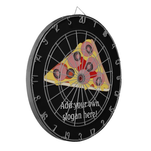Deze afbeelding van Pizza Slice aanpassen Dartbord (Voorkant Links)