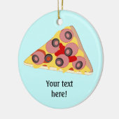 Deze afbeelding van Pizza Slice aanpassen Keramisch Ornament (Links)
