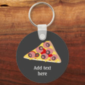 Deze afbeelding van Pizza Slice aanpassen Sleutelhanger (Voorkant)
