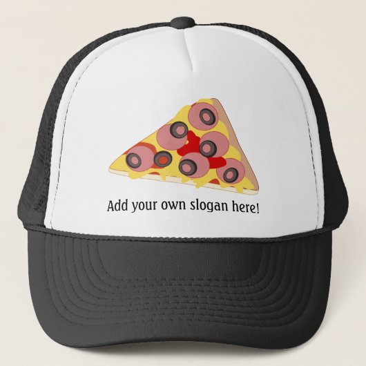 Deze afbeelding van Pizza Slice aanpassen Trucker Pet (Voorkant)