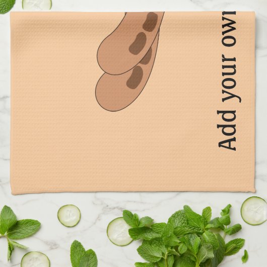 Deze afbeelding van worst aanpassen theedoek (Gevouwen)