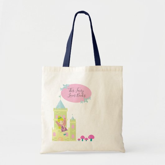 Deze airy houdt van boekenbibliotheek tote bag (Voorkant)