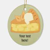 Deze Apple Pie Slice-afbeelding aanpassen Keramisch Ornament (Links)