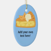 Deze Apple Pie Slice-afbeelding aanpassen Keramisch Ornament (Rechts)