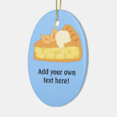 Deze Apple Pie Slice-afbeelding aanpassen Keramisch Ornament (Links)