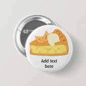 Deze Apple Pie Slice-afbeelding aanpassen Ronde Button 5,7 Cm (Voorkant /achterkant)