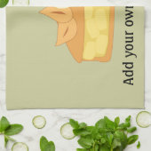 Deze Apple Pie Slice-afbeelding aanpassen Theedoek (Gevouwen)