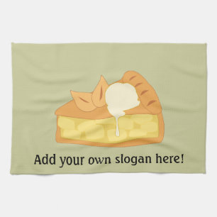 Deze Apple Pie Slice-afbeelding aanpassen Theedoek