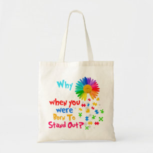 Deze autisme spectrumstoornis en design voor manne tote bag