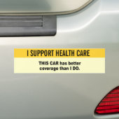Deze auto heeft een betere dekking dan ik. bumpersticker (Op auto)