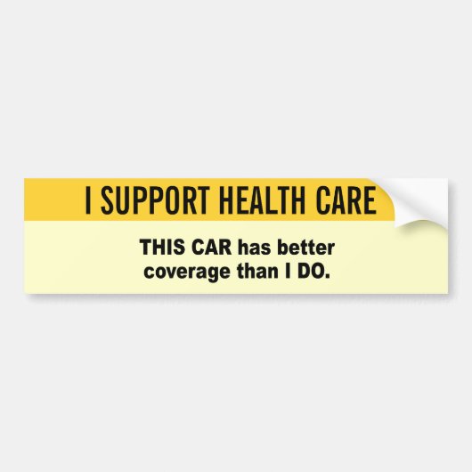 Deze auto heeft een betere dekking dan ik. bumpersticker (Voorkant)