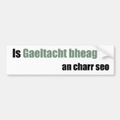 Deze auto is een kleine Gaeltacht Bumpersticker (Voorkant)
