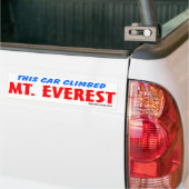 Deze auto klom op Everest Bumpersticker (Op Truck)