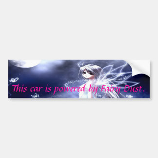 Deze auto wordt aangedreven door een fairy stof. bumpersticker