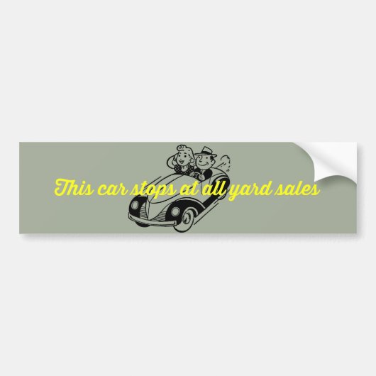 Deze autostoppen voor de Bumpersticker van alle wi (Voorkant)