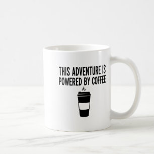 Deze avontuur wordt gedreven door koffie koffiemok