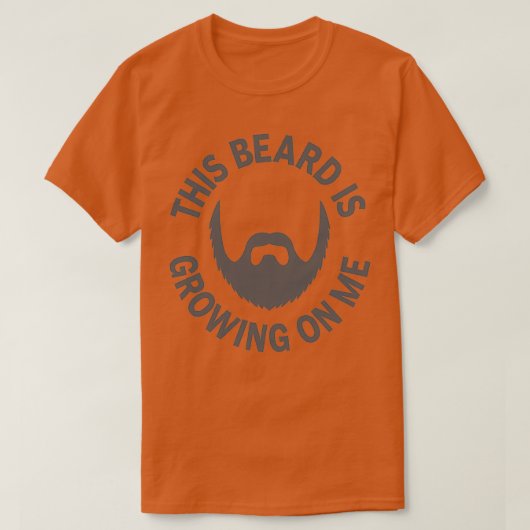 Deze baard groeit op me 1 t-shirt (Design voorkant)
