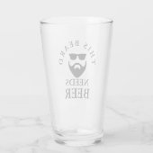 Deze baard heeft bier nodig glas (Achterkant)