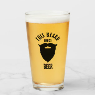 Deze baard heeft bier nodig, glas