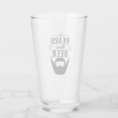 Deze baard heeft een biertje nodig, glazen beker (Achterkant)