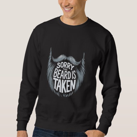 Deze baard is bezet - Grappige Valentijnsdag baard Trui (Voorkant)