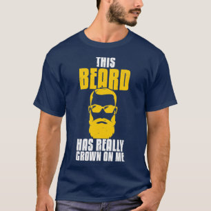 Deze baard is echt gegroeid op mijn gekaarde voete t-shirt