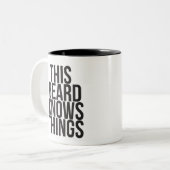 Deze baard kent dingen tweekleurige koffiemok (Voorkant links)