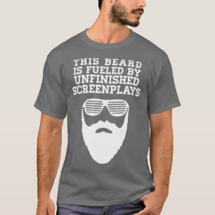 Deze baard wordt gevoed door onvoltooide schermspl t-shirt