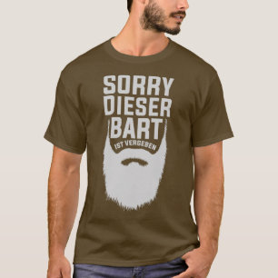 Deze baard wordt ingenomen met Hipster grappige ba T-shirt