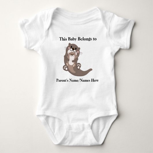 Deze Baby behoort tot... Cute  Bodysuit (Voorkant)