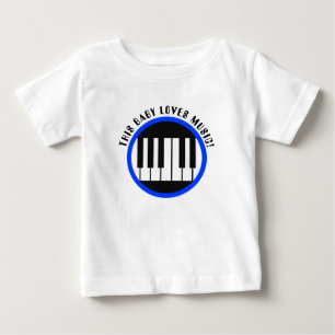 Deze baby houdt van T-shirt voor muziekjongens