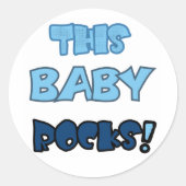 Deze Baby schommelt Ronde Sticker (Voorkant)