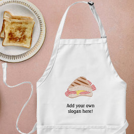 Deze Bacon Sandwich-afbeelding aanpassen Standaard Schort