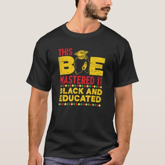 Deze Bae beheerste het zwart en opgeleid Afstudere T-shirt (Voorkant)