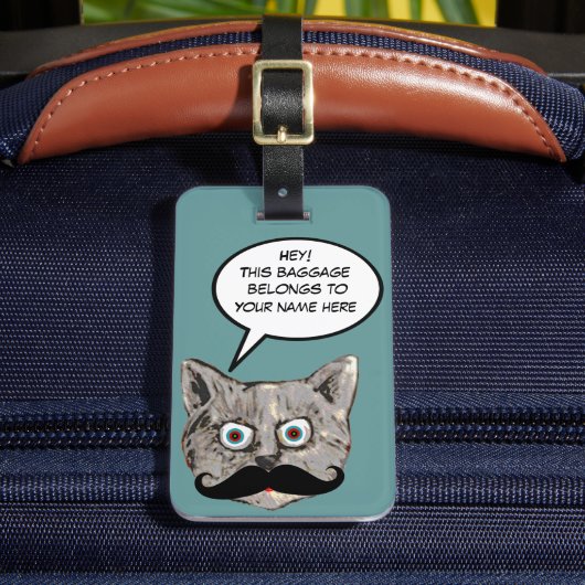 'Deze bagage is van de kat' Bagagelabel (Voorkant Insitu 2)