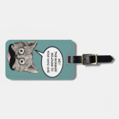 'Deze bagage is van de kat' Bagagelabel (Voorkant horizontaal)