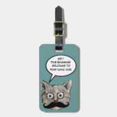'Deze bagage is van de kat' Bagagelabel (Voorkant verticaal)