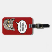 Deze bagage is van de kat bagagelabel (Voorkant horizontaal)