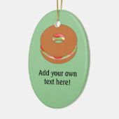 Deze Bagel-afbeelding aanpassen Keramisch Ornament (Links)