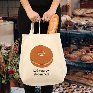 Deze Bagel-afbeelding aanpassen Tote Bag
