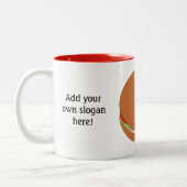 Deze Bagel-afbeelding aanpassen Tweekleurige Koffiemok (Links)