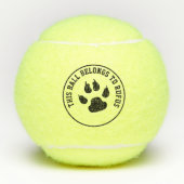 Deze Bal Hoort Bij Gepersonaliseerde Hond (Voorkant)