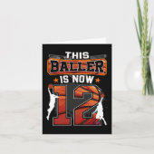 Deze Baller Is Nu 12 Cool Basketbal 12e verjaardag Kaart (Voorkant)