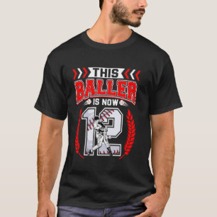 Deze Baller Is Nu 12 Jaar Oud Baseball Liefhebbers T-shirt