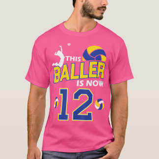Deze Baller Is Nu 12 Verjaardag Volleybal Meisje B T-shirt