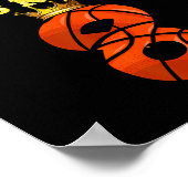 Deze baller is nu 8 basketbal Kinder jongens meisj Poster (Hoek)